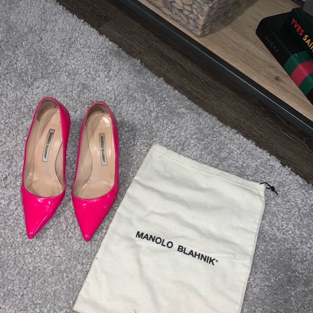 Manolo Blahnik Leather Pumps